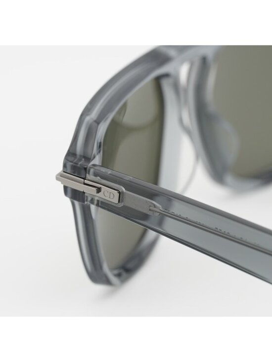 Dior DIORBLACKSUIT S15F 45C0 Sunglasses Grey Square Frame, Green Lenses main image 10